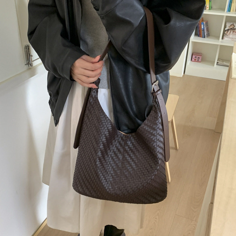 复古上班通勤女大容量托特包