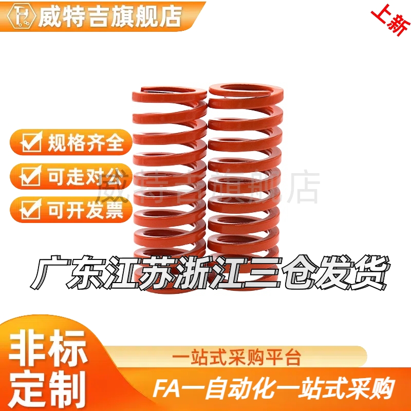X-SWS31 37-30-35-40-50-60/70/80/90/100矩形55弹簧YSWS-D37-L75