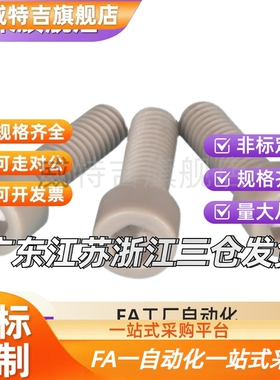 TAB01-M3M4M5M6耐高温PEEK塑料螺丝耐腐蚀内六角螺丝PEKB树脂螺栓