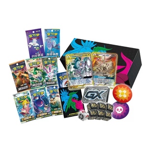 PTCG宝可梦三神礼盒配件 对战道具卡 支援者卡 能量卡 艺术卡套