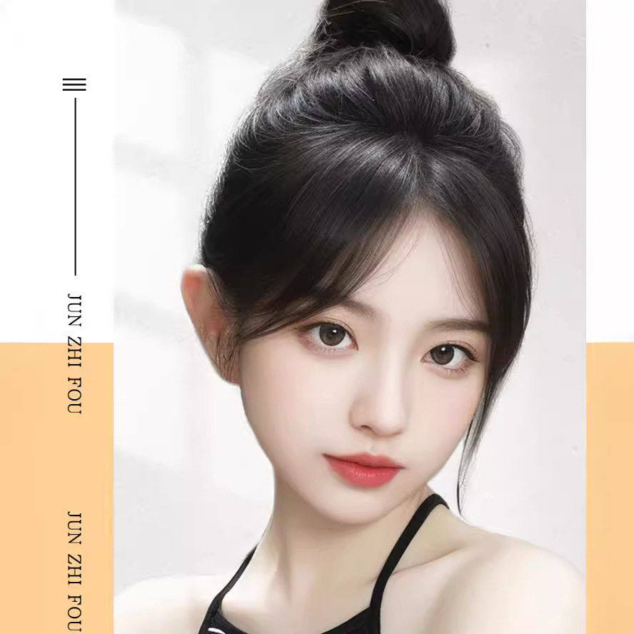 胎毛刘海假发女头顶真发自然前额补发无痕发际线贴假发片法式刘海,美发护发/假发,卷发片,淘宝优惠券,粉丝福利购,淘宝优惠卷