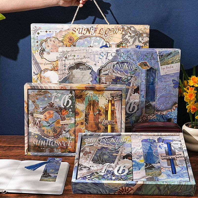 油画系列包装笔记本生日伴手毕业季礼品礼物复古油画风手帐本礼盒,模玩/动漫/周边/娃圈三坑/桌游,动漫挂件/文具,淘宝优惠券,粉丝福利购,淘宝优惠卷