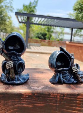 万圣节创意树脂收割者小摆件家居装饰节日礼品跨境热销桌面装饰