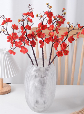 仿真腊梅花 家居婚庆新年春节装饰摆件人造假花拍摄道具仿真花