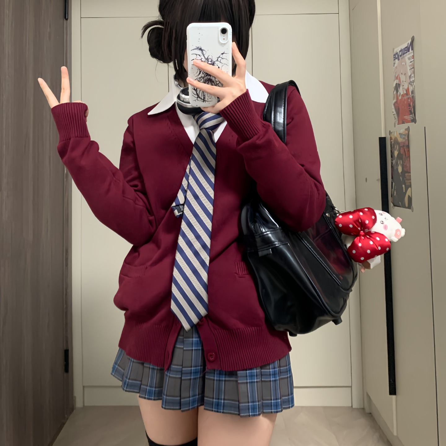 日系jk制服针织开衫学院