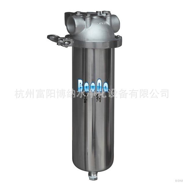 不锈钢10寸单芯过滤器,管道过滤器,前置过滤器,滤瓶滤壳过滤器