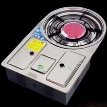 下沉式卡式炉嵌入式卡磁炉双气罐商用烧烤韩式火锅炉