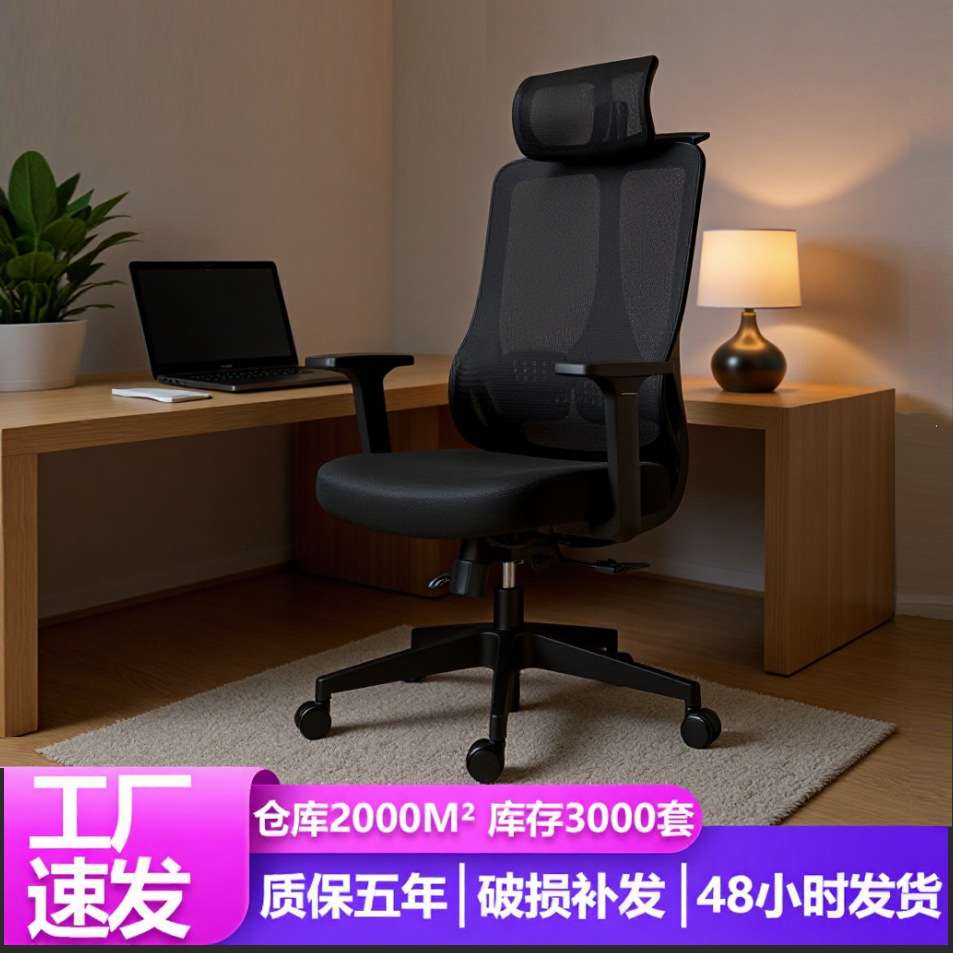 人体工学久坐不累家用电脑学习椅 办公室舒适护腰缓解压力办公椅