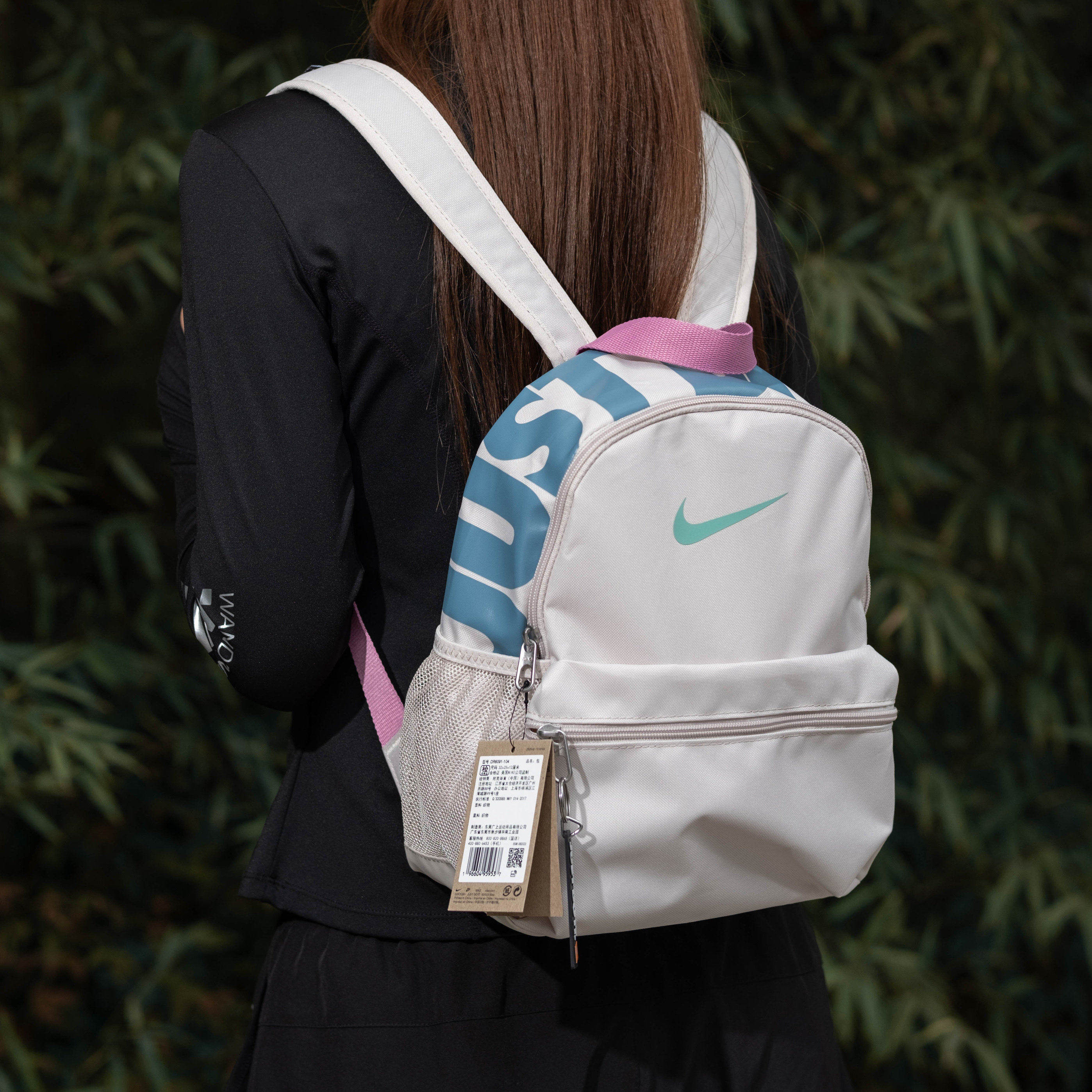耐克Nike 儿童旅行小学生迷你小书包运动双肩背包DR6091-104