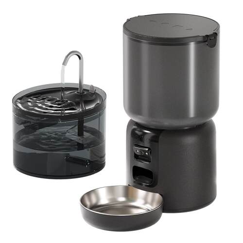 派旺智能喂食器套装4L便携APP摄像头远程操控宠物智能喂食器