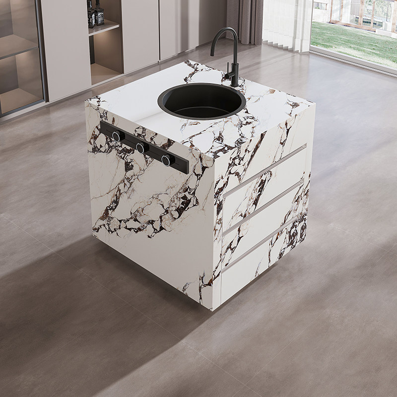 单独岩板中岛台餐桌一体餐厅小窄导台茶桌厨房料理台岛头储物柜,住宅家具,岛台餐桌,淘宝优惠券,粉丝福利购,淘宝优惠卷