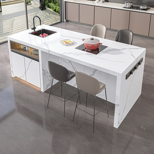 岛台餐桌兰朵达源头工厂岩板岛台