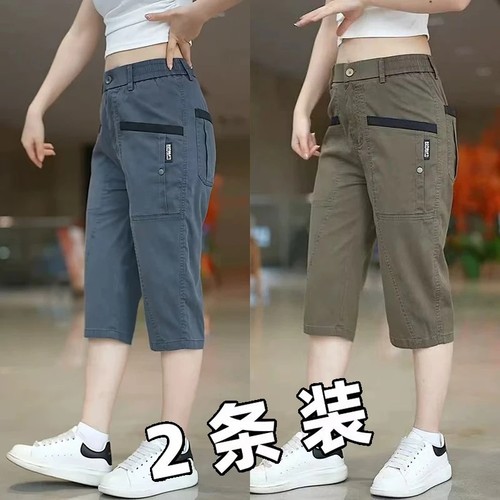 短裤男七分裤大口袋薄款直筒宽松