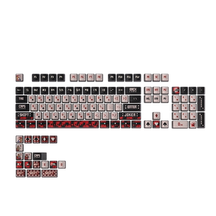 密探JOKER扑克四面透光键帽PBT材质五面热升华透光双皮奶键盘键帽