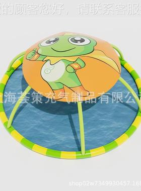 充气泳池水池儿童通大型移动充气卡水滑梯水上乐园设07448备厂定