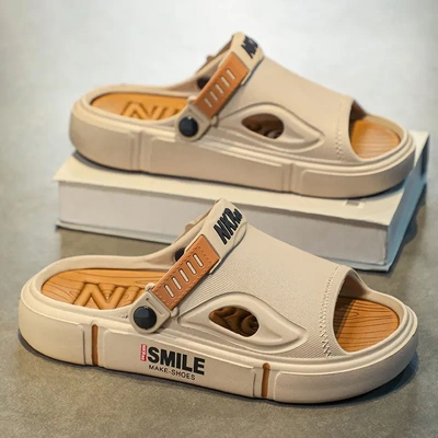 凉鞋男款夏季外穿新款防滑两用涉水开车休闲沙滩拖鞋男士夏天居家