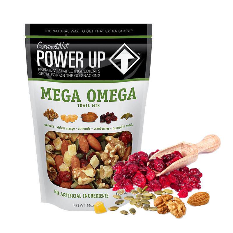 美国PowPSSer Up合脯坚果果737每日坚果蔓g越混莓干芒果干 干核桃