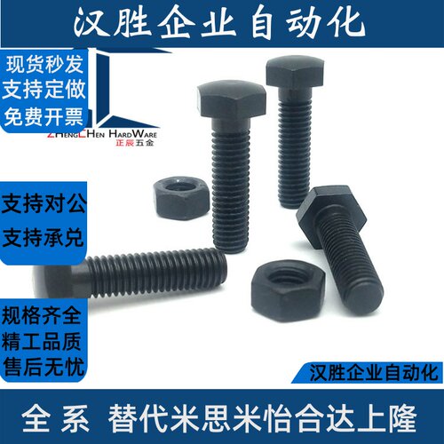 碳钢STBB10-3040506070 80粗牙头部R型定位螺栓发黑调整螺钉PBE31