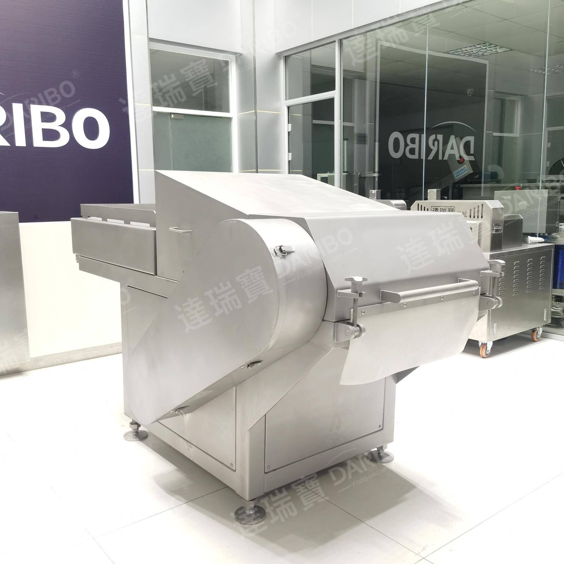 W达瑞宝冻肉刨片机 商用大型冻猪肉刨片刨碎设备可搭配绞肉机产线