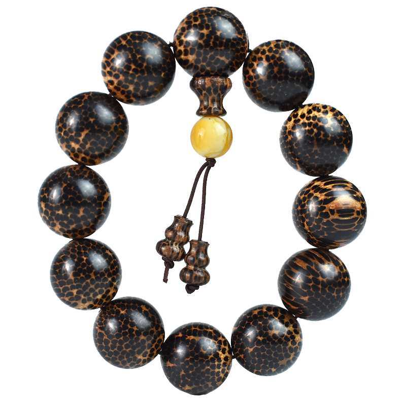 蛇纹木手串龙甲木高密满纹蛇鳞木佛珠男士新品木制手链民族风包邮