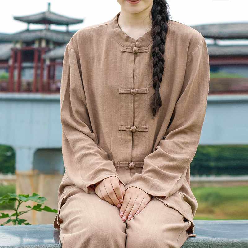 高档李子柒同款复古衣服盘扣开衫高端太极服棉麻唐装中国风男女款怎么样,好用不?