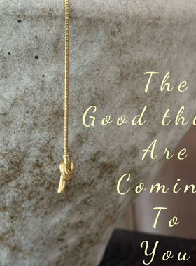 MENGJIAN2025秋冬新款复古黄铜手工纽结毛衣链长款项链女