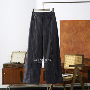 100棉柔软薄棉直筒休闲裤 MENG JIAN