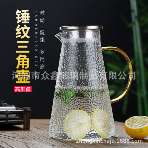 冷水壶玻璃耐热温防爆家用大容量水凉白开水杯茶壶套装凉水壶