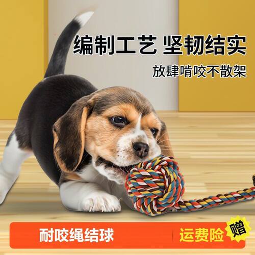 狗狗玩具宠物棉绳结长尾流星吊球磨牙耐咬小中大型犬宠物用品推荐