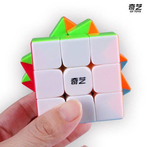 奇艺勇士S彩色三阶魔方魔方格初学者顺滑3阶儿童初学者益智力魔方