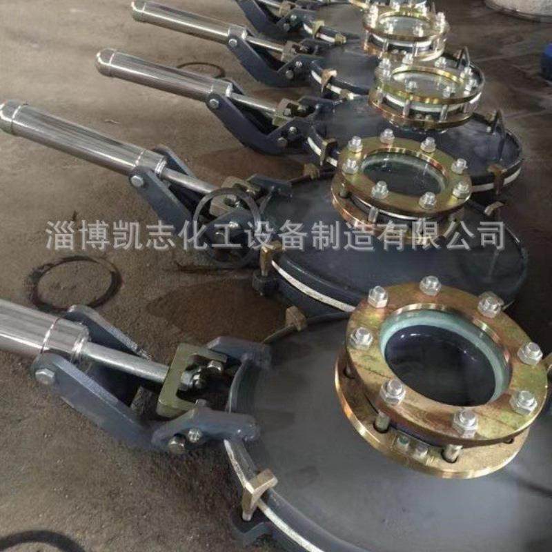 搪瓷反应釜人孔盖 快开00x400搪玻璃人孔盖平衡器 反应釜配件