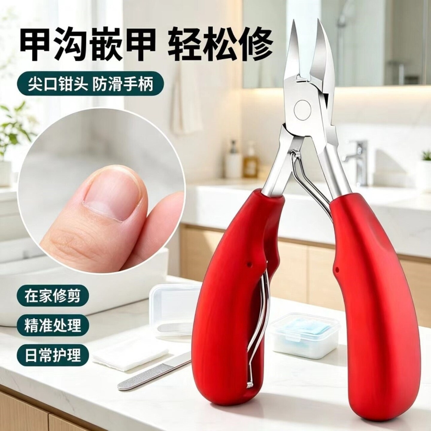 指甲剪鹰嘴钳甲沟专用修脚趾甲神器尖嘴斜口家用套装炎单个修剪钳