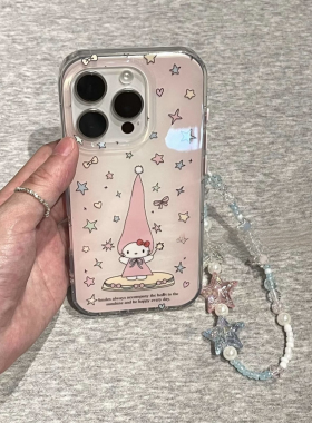 满屏星星长帽子kt适用于苹果16promax手机壳iphone15/14/13少女 · 满屏星星长帽子kt（单壳） iphone13