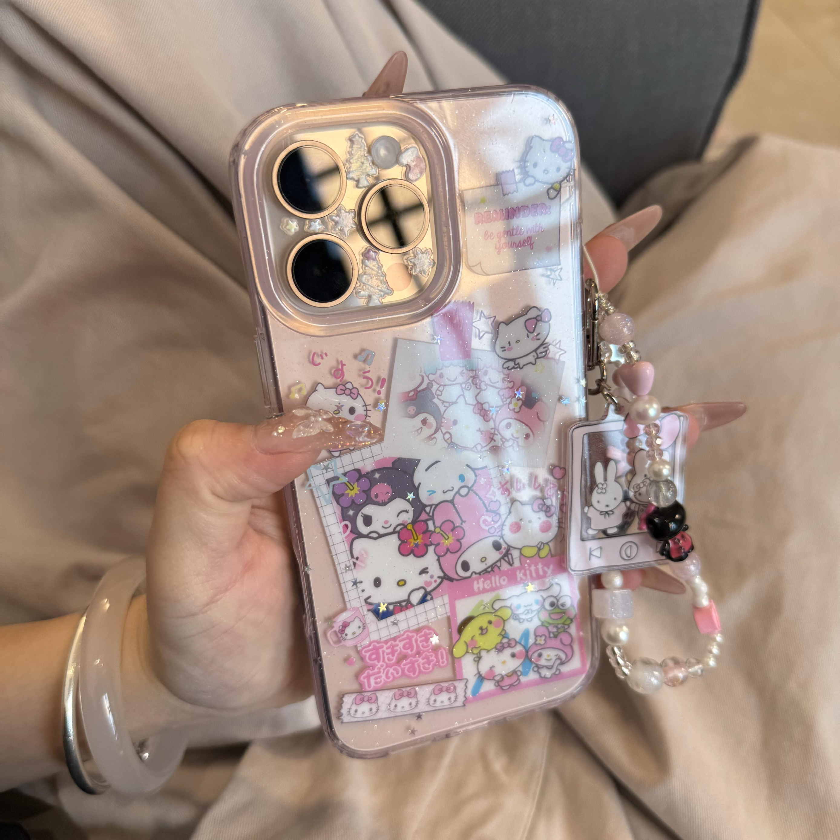 韩系可爱大合照KT米菲库洛米集合手机壳适用16promax全包iPhone15pro新款14promax女款13防摔15保护套16pro软