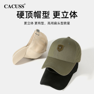 大头围户外遮阳防晒棒球帽显脸小硬顶鸭舌帽 CACUSS春夏季 帽子男士