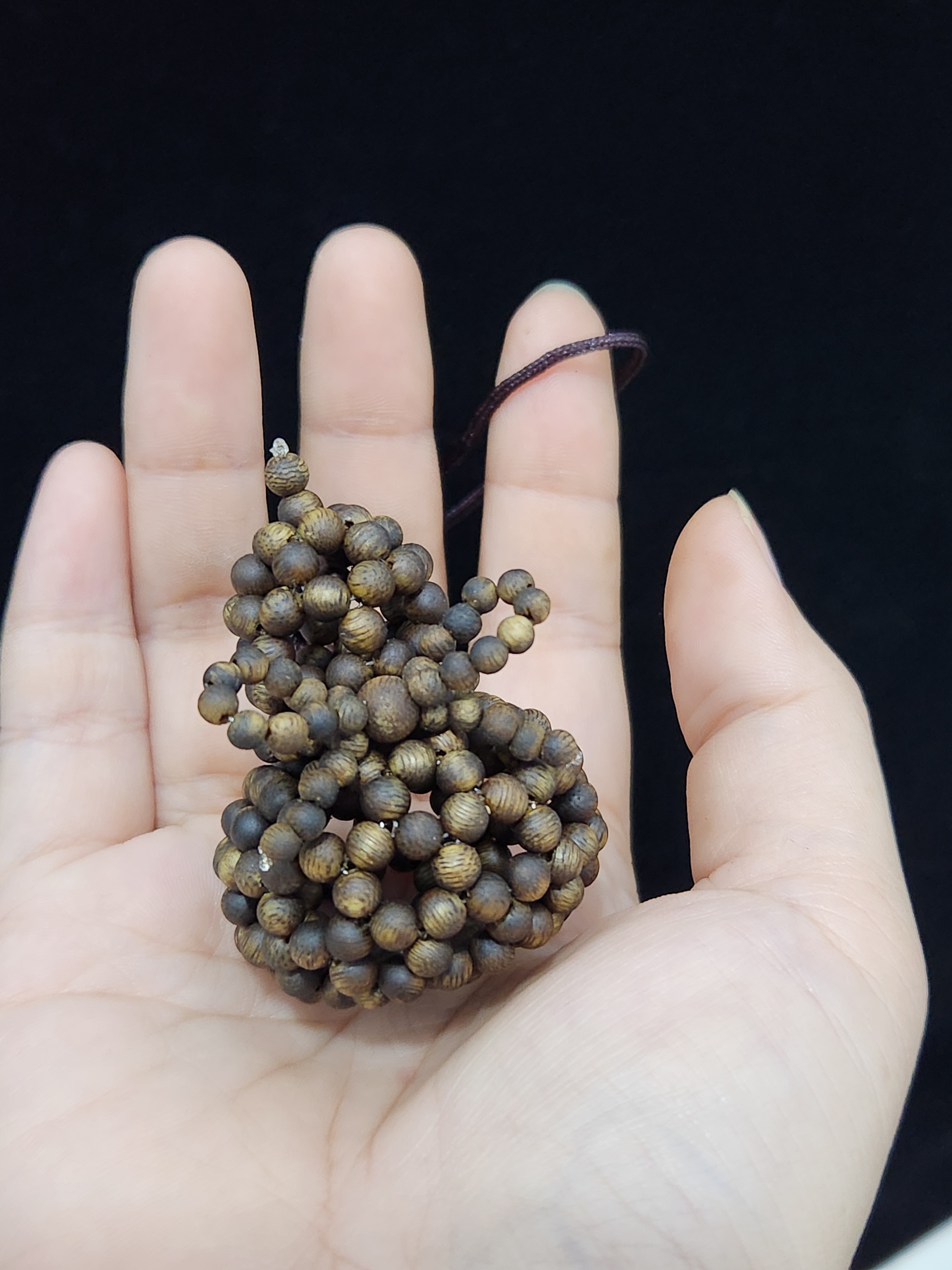 棋楠沉香手串乌身品种珠子九九沉汽車掛件