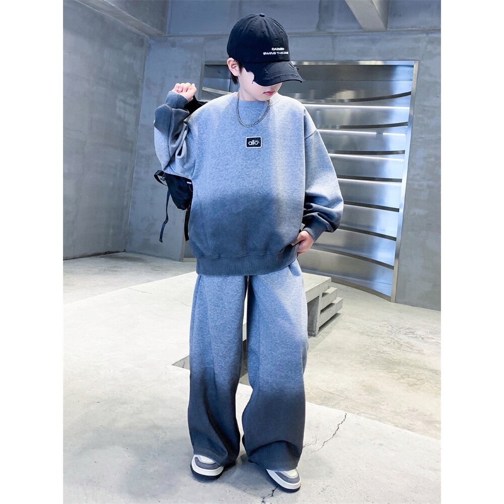 全棉纯棉儿童装男童冬装套装秋冬套装