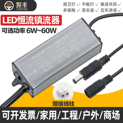 led恒流电源驱动器 平板灯集成吊顶镇流器吸顶灯driver整镇流48W