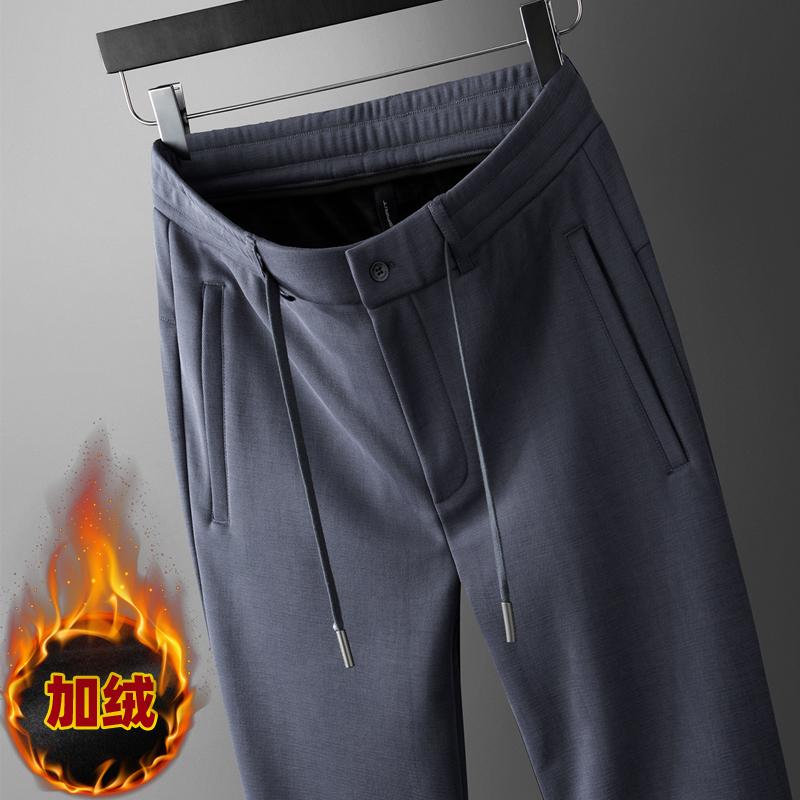 莫代尔男士休闲裤秋冬款直