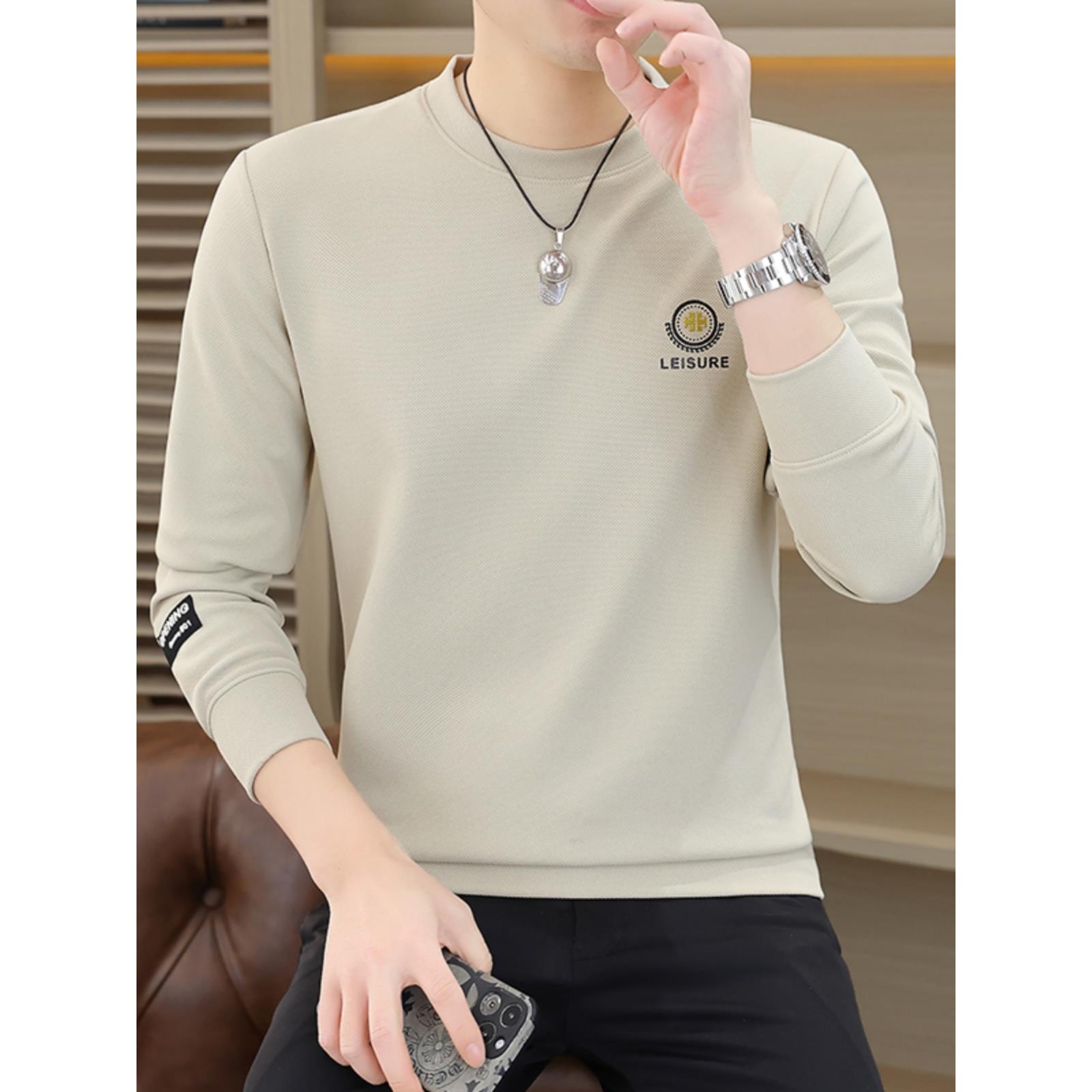 男士圆领卫衣春秋款潮流休