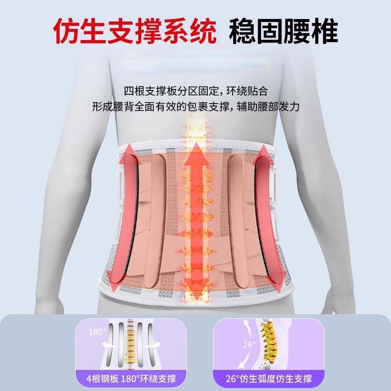 护腰带钢板支撑腰托腰围透气束腰带腰椎间盘保护突出工厂运动健身