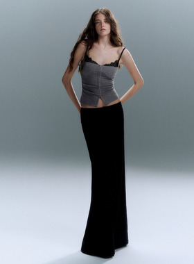 PynkiSwear 花灰色/白色/咸菜绿蕾丝拼接吊带上衣女辣妹修身背心