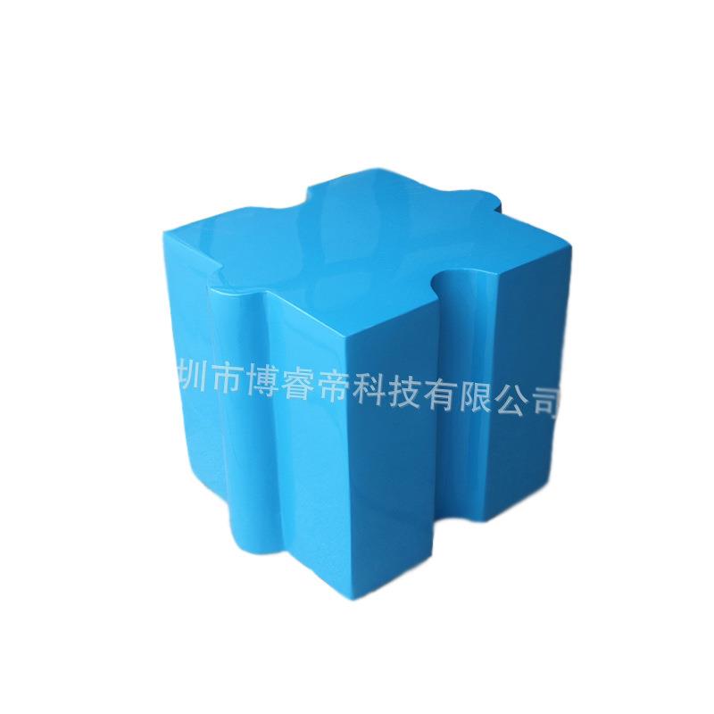 玻璃钢幼儿园积木小凳子彩色组合商场座椅学校培训班休息椅子创意