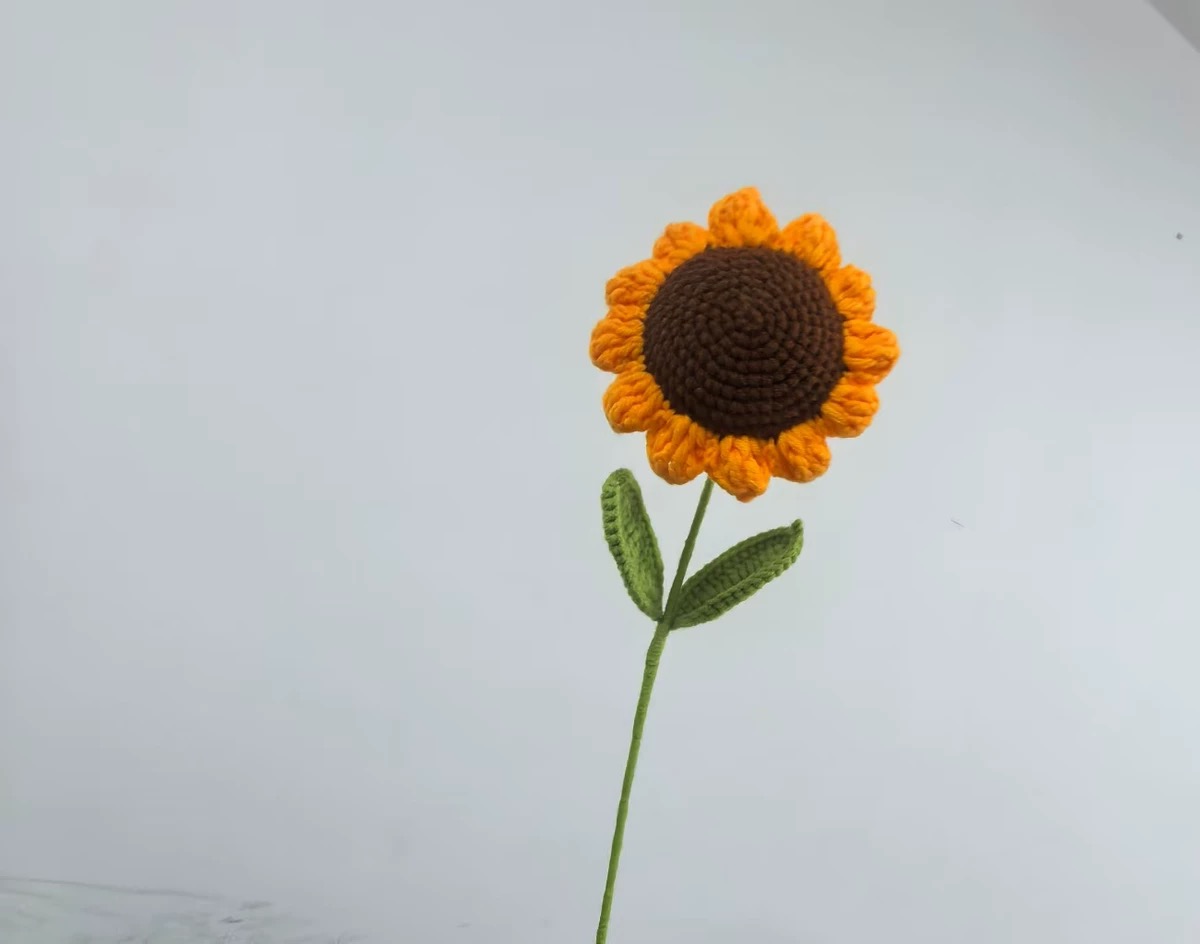 超大向日葵仿真针织毛线花束送学生成人礼中高考毕业礼物母亲节