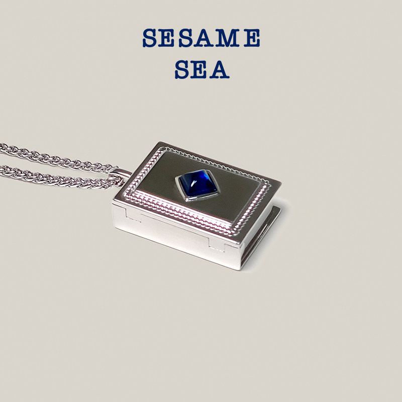 SESAME SEA 祈祷书项链 可开合吊坠 小众高级气质耳钉 特价