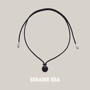SESAME SEA镜chocker项链 原创小众设计高级感轻奢气质吊坠毛衣链