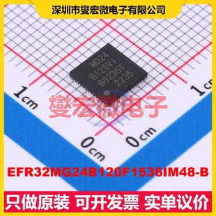 EFR32MG24B120F1536IM48-B QFN-48(6x6) 2Mbps 射频收发器
