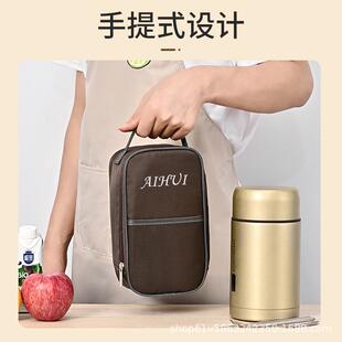 焖烧壶杯保温饭盒保温袋铝箔加厚保暖防水带饭包餐包便当袋手提包