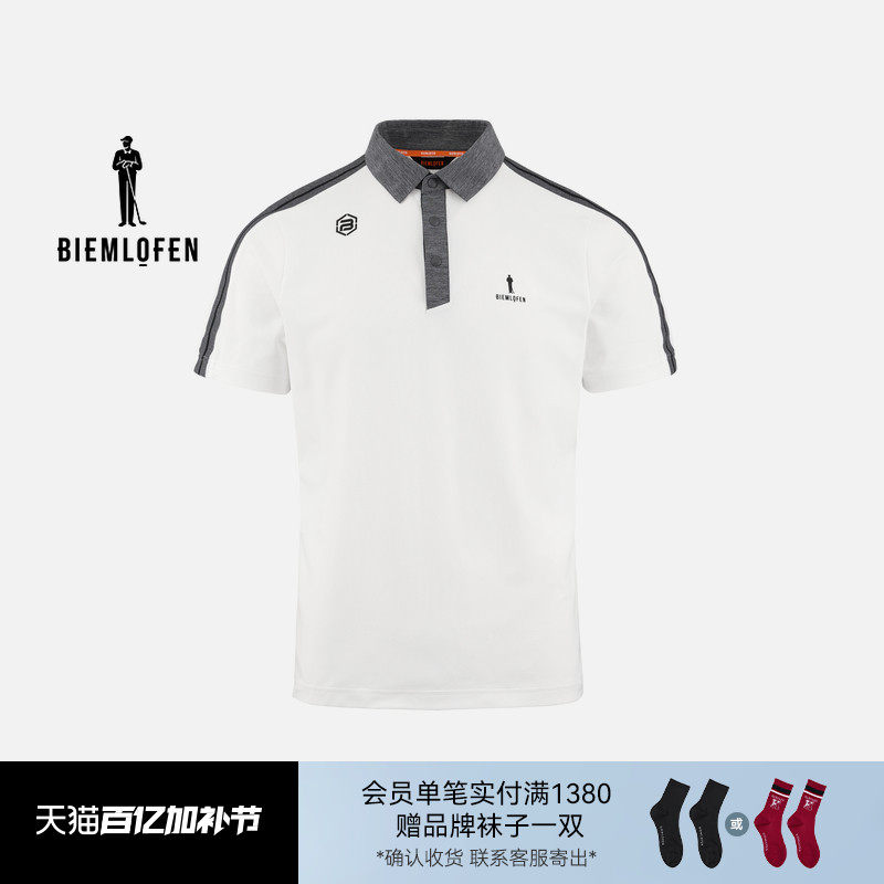【吸湿速干面料】比音勒芬高尔夫2026春新男士运动休闲短袖POLO衫