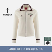 比音勒芬高尔夫2025秋新女上衣舒适保暖针织夹克外套 哈佛联名